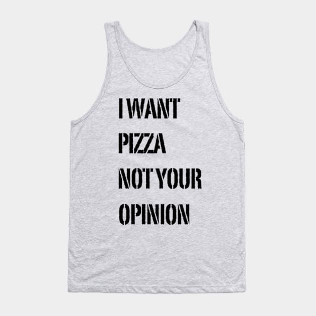 Pizza Lover Design Tank Top by Jahaziel Sandoval